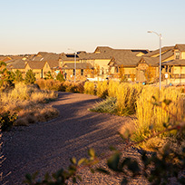 Overhead shot of Colorado neighborhood