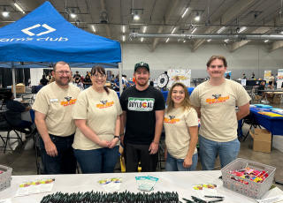 employees at kickoff event